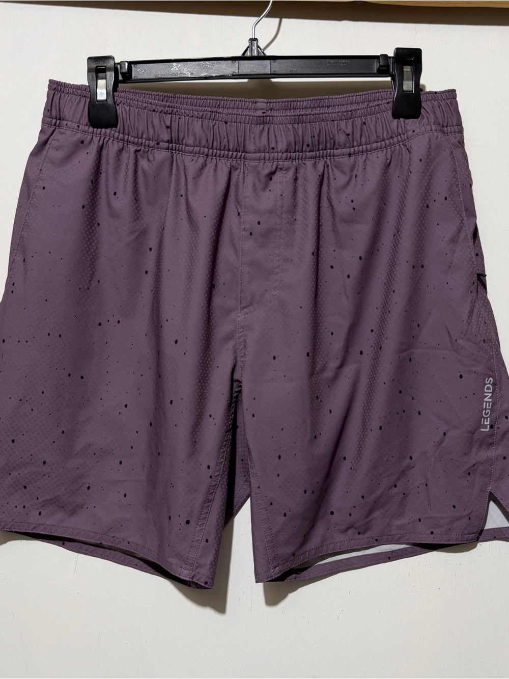 Legends Brand Luka Shorts Men's Large Cosmic Particles Purple 2-in-1 Lined